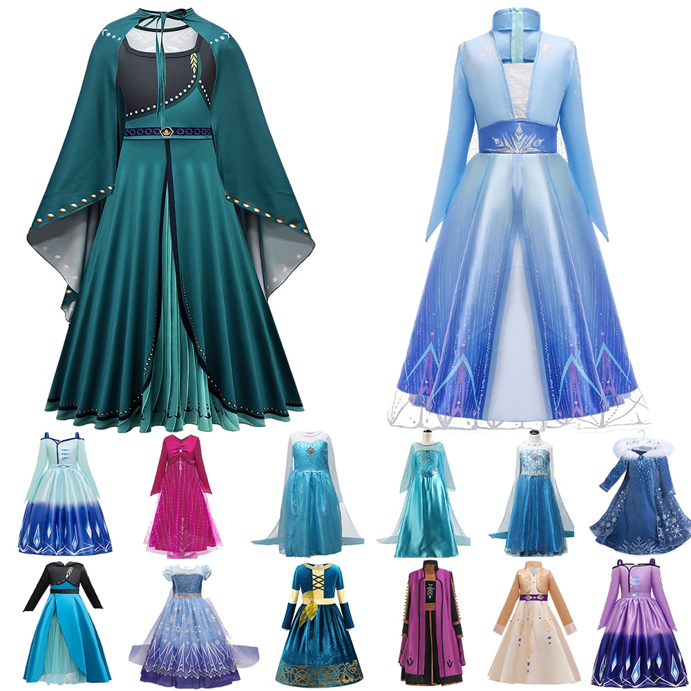 2021 Elsa Dress For Girls ҷ ũ Ƽ Vest..